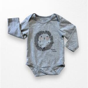 Mamas & Papas Hedgehog Bodysuit, Size 6-9 Months
